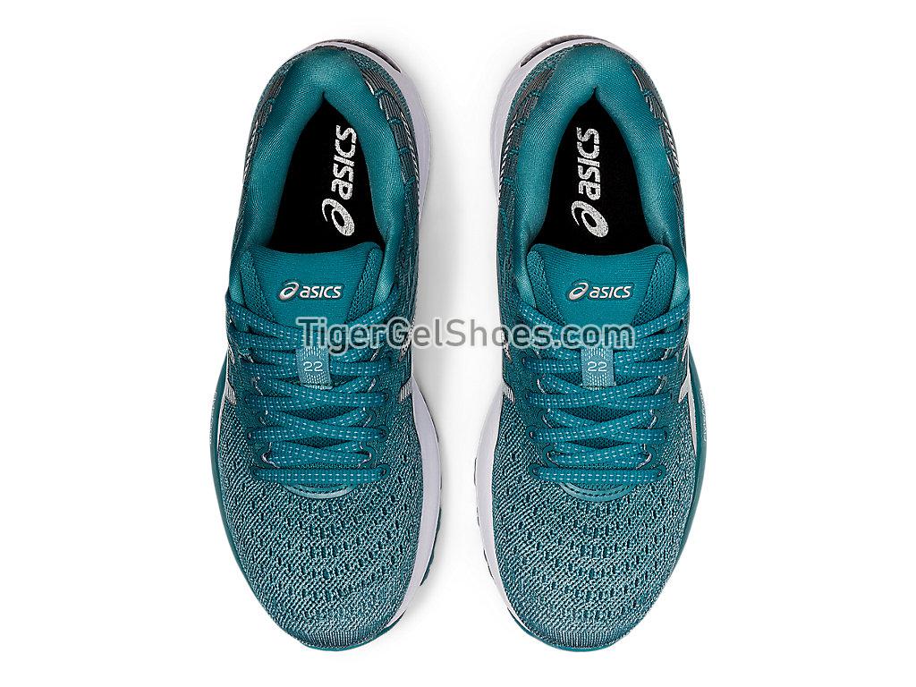 Asics GEL-CUMULUS 22 Smoke Blue/White 1012A741-404 Womens Running Shoes