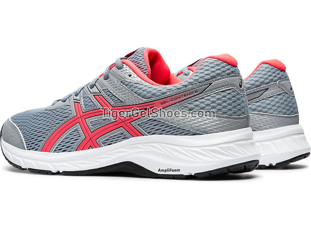 Asics GEL-CONTEND 6 Sheet Rock/Diva Pink 1012A570-020 Womens Running Shoes