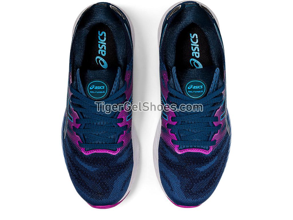 Asics GEL-NIMBUS 23 Grand Shark/Digital Aqua 1012A885-402 Womens Running Shoes