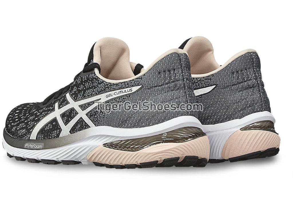 Asics GEL-CUMULUS 22 KNIT Black/White 1012A739-001 Womens Running Shoes