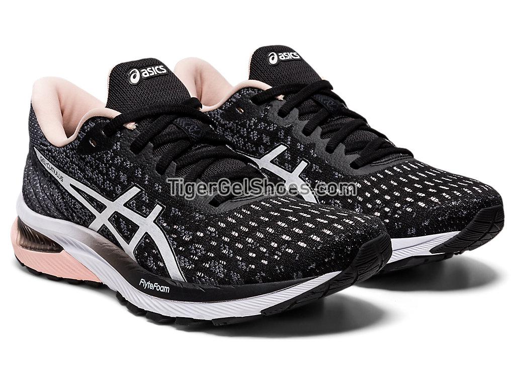 Asics GEL-CUMULUS 22 KNIT Black/White 1012A739-001 Womens Running Shoes
