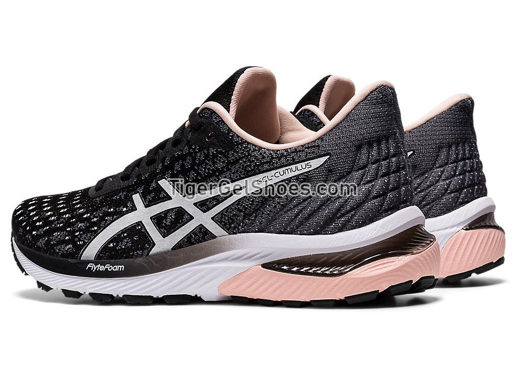 Asics GEL-CUMULUS 22 KNIT Black/White 1012A739-001 Womens Running Shoes