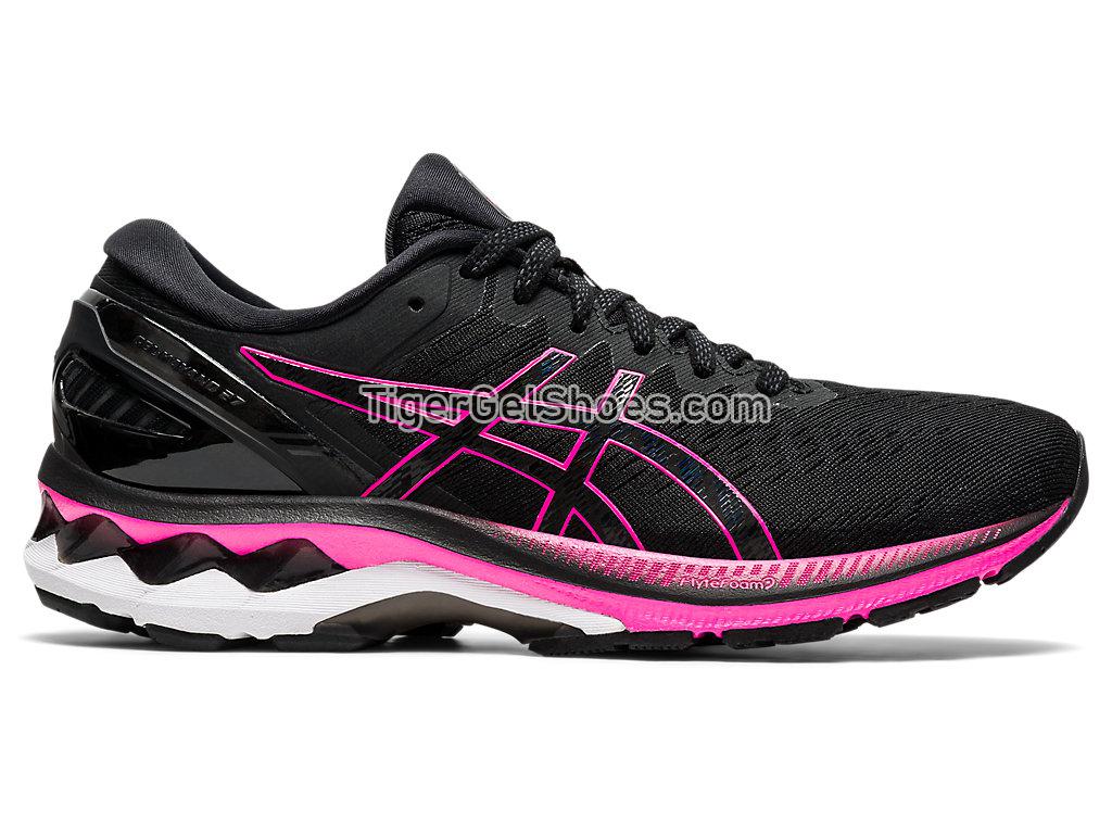 Asics GEL-KAYANO 27 Black/Pink Glo 1012A649-003 Womens Running Shoes