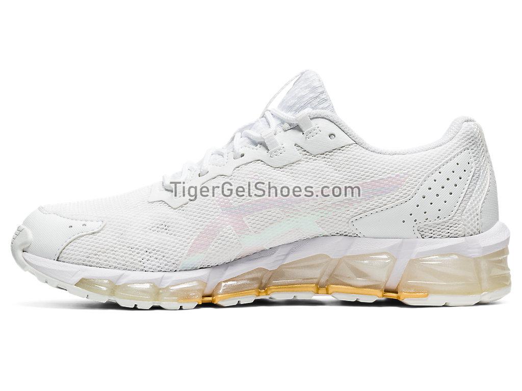 Asics GEL-QUANTUM 360 6 White/Pure Gold 1202A016-100 GEL Womens Shoes
