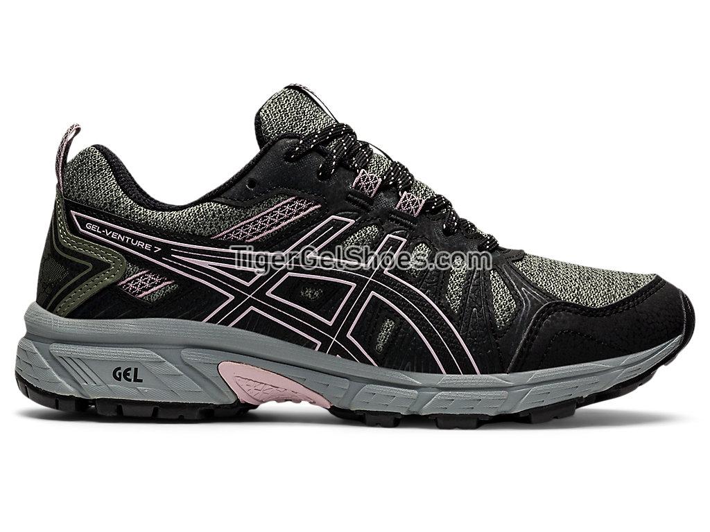Asics GEL-VENTURE 7 Lichen Green/Watershed Rose 1012A627-300 Womens Trail Running Shoes