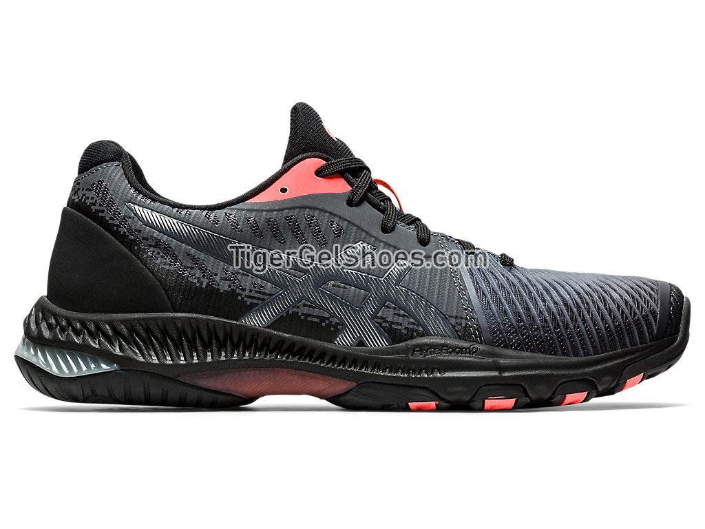 Asics NETBURNER BALLISTIC FF 2 L.E. Black/Sunrise Red 1052A050-010 Womens Volleyball Shoes