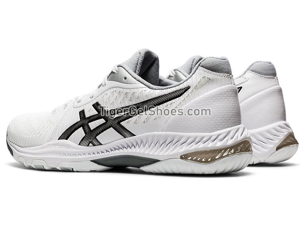Asics NETBURNER BALLISTIC FF 2 White/Black 1052A033-100 Womens Volleyball Shoes