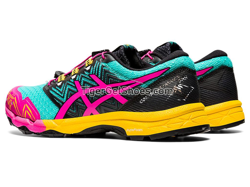 Asics GEL-FUJITRABUCO Sea Glass/Pink Glo 1012A770-300 Womens Trail Running Shoes
