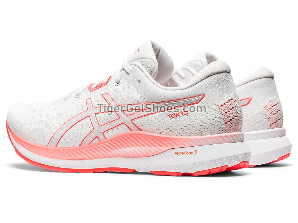 Asics EvoRide TOKYO White/Sunrise Red 1012A947-100 Womens Running Shoes