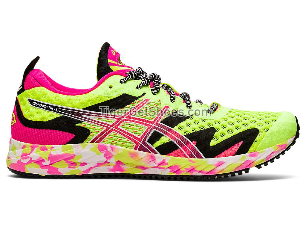 Asics GEL-NOOSA TRI 12 Safety Yellow/Pink Glo 1012A578-751 Womens Running Shoes