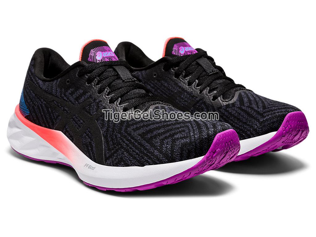 Asics ROADBLAST Black/Orchid 1012A700-002 Womens Running Shoes