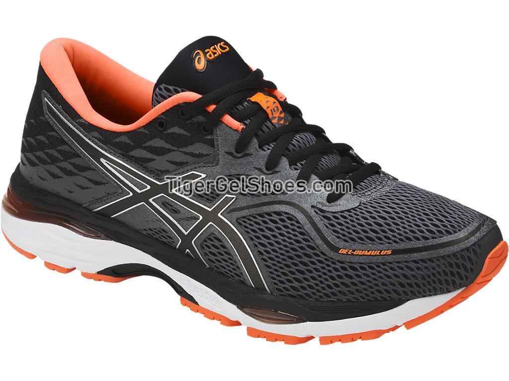 Asics GEL-Cumulus 19 Carbon/Black/Hot Orange T7B3N-9790 Mens Running Shoes
