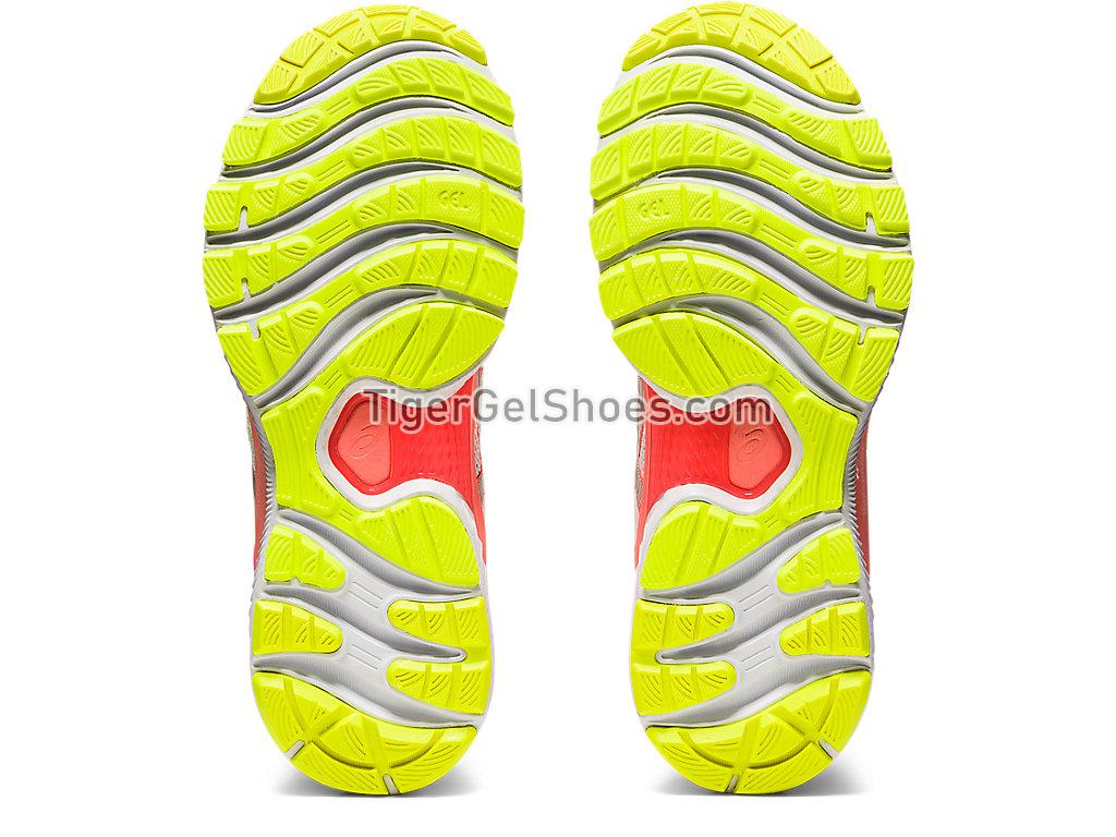 Asics GEL-NIMBUS 22 LITE-SHOW White/Sun Coral 1012A766-100 Womens Running Shoes
