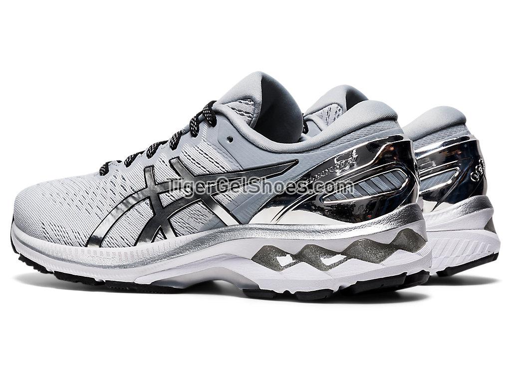 Asics GEL-KAYANO 27 PLATINUM Glacier Grey/Pure Silver 1012A763-020 Womens Running Shoes