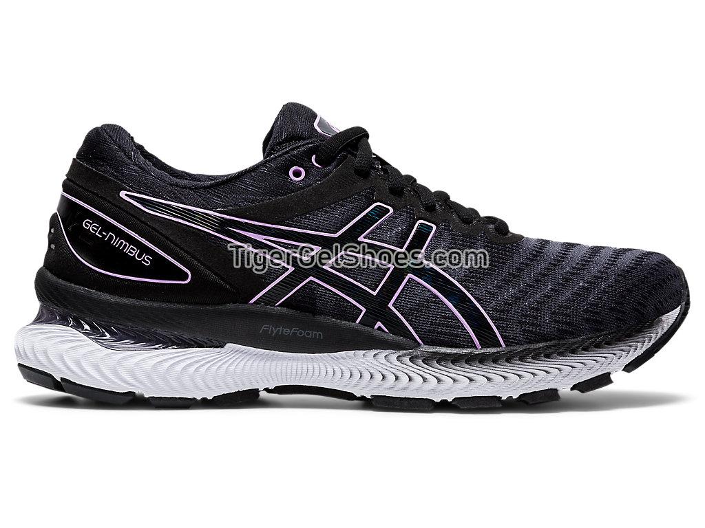 Asics GEL-Nimbus 22 Black/Lilac Tech 1012A587-004 Womens Running Shoes