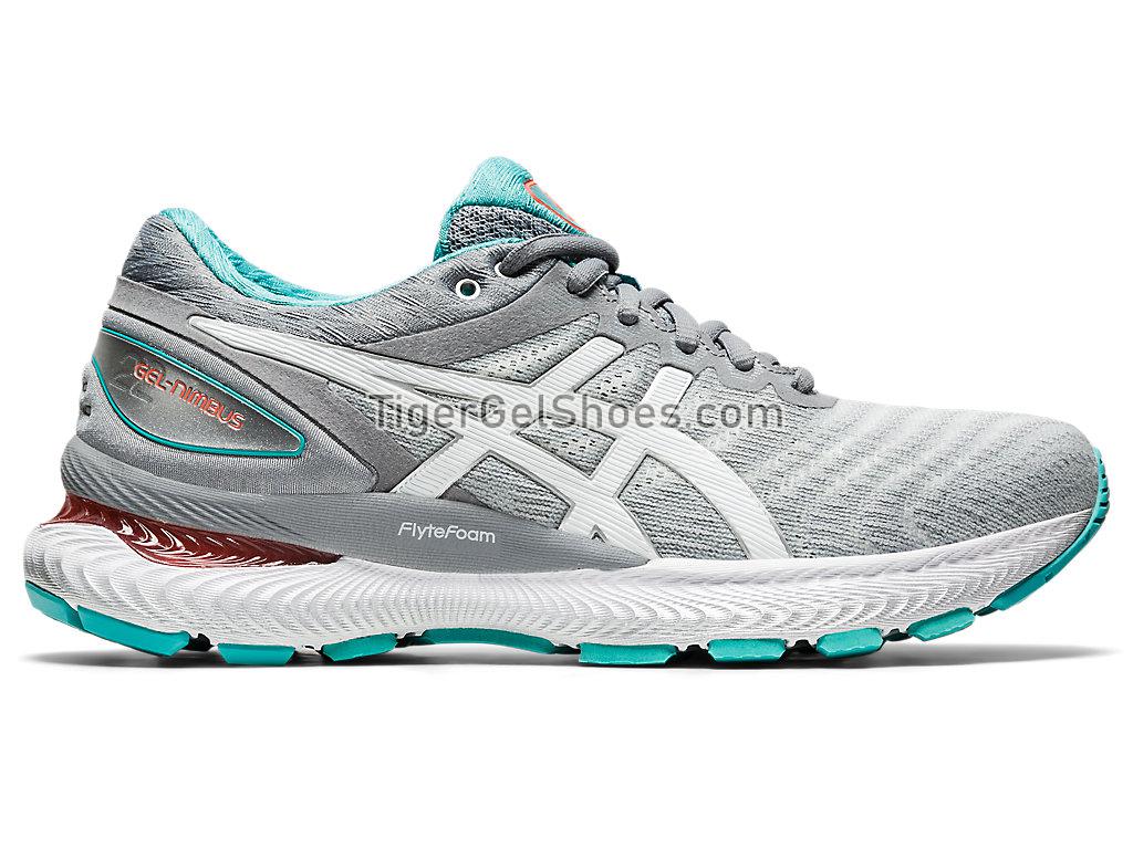 Asics GEL-Nimbus 22 Sheet Rock/White 1012A587-020 Womens Running Shoes