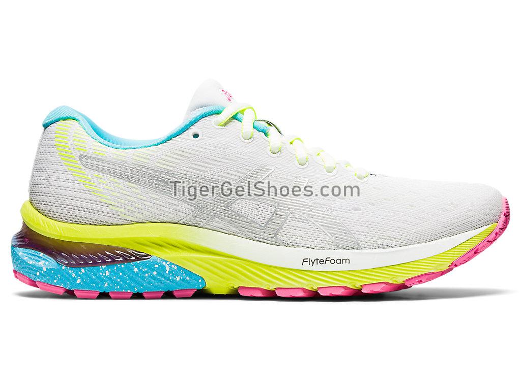 Asics GEL-CUMULUS 22 LITE-SHOW White/Pure Silver 1012A945-100 Womens Running Shoes
