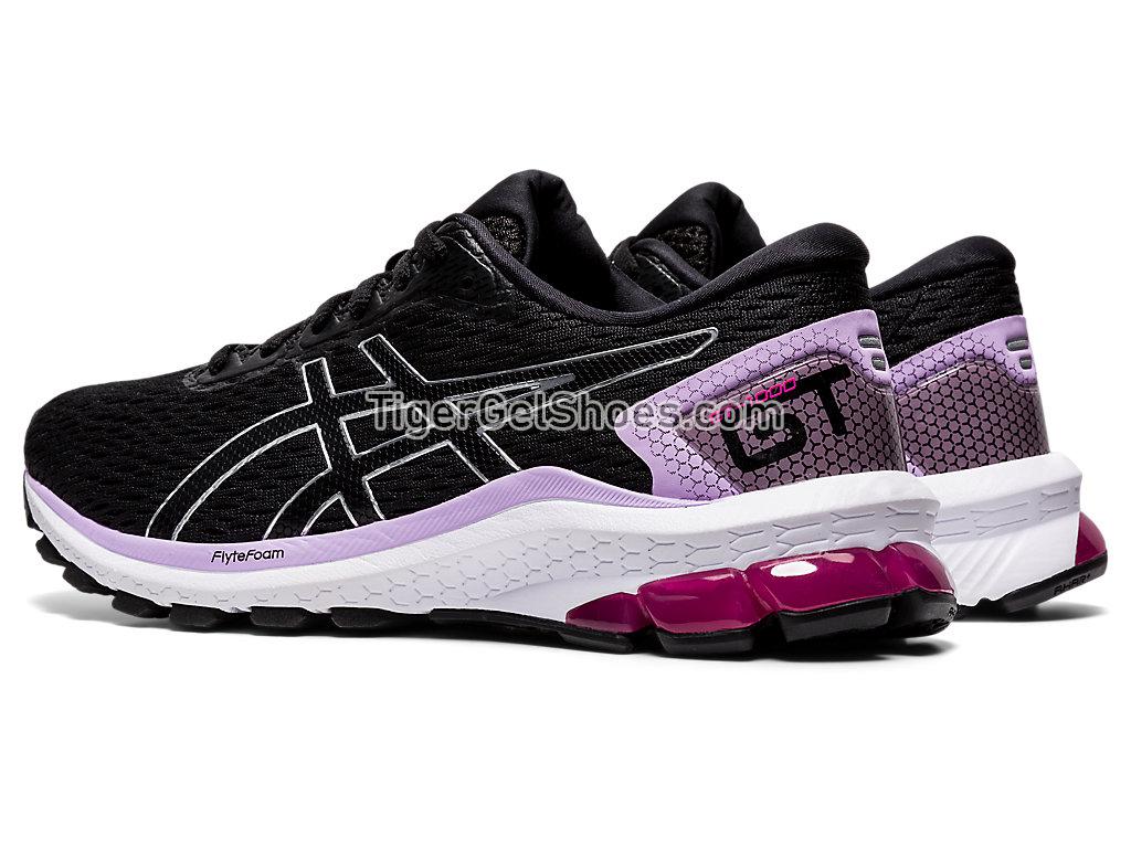 Asics GT-1000 9 Black/Pure Silver 1012A651-002 Womens Running Shoes