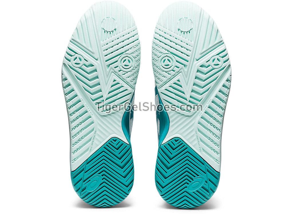 Asics GEL-RESOLUTION 8 (D) White/Lagoon 1042A097-106 Womens Tennis Shoes