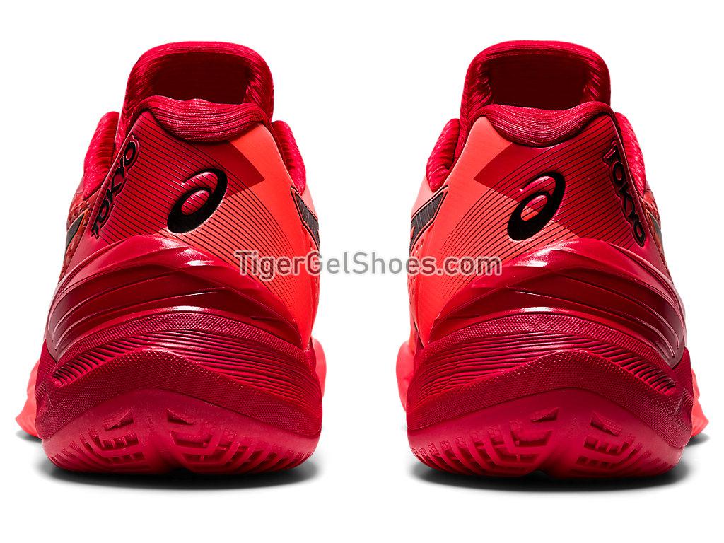 Asics SKY ELITE FF TOKYO Sunrise Red/Eclipse Black 1052A047-701 Womens Volleyball Shoes