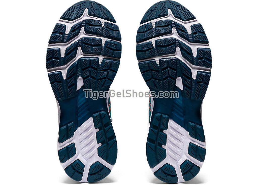 Asics GEL-KAYANO 27 Techno Cyan/Sunrise Red 1012A649-300 Womens Running Shoes