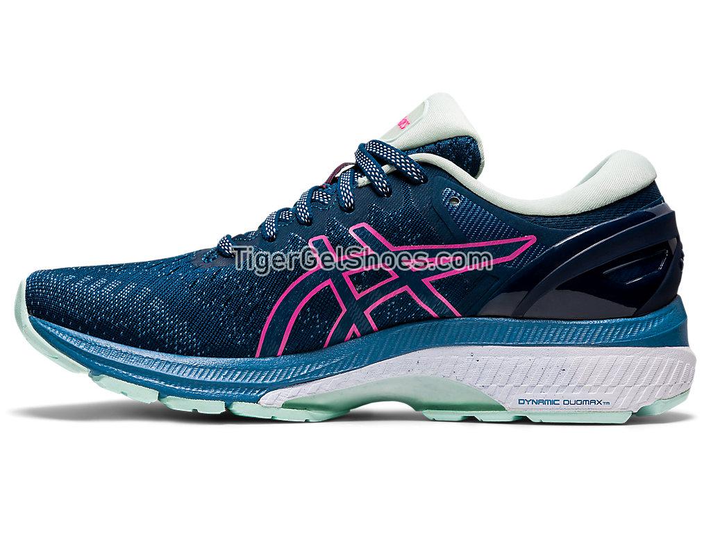 Asics GEL-KAYANO 27 Mako Blue/Hot Pink 1012A649-400 Womens Running Shoes