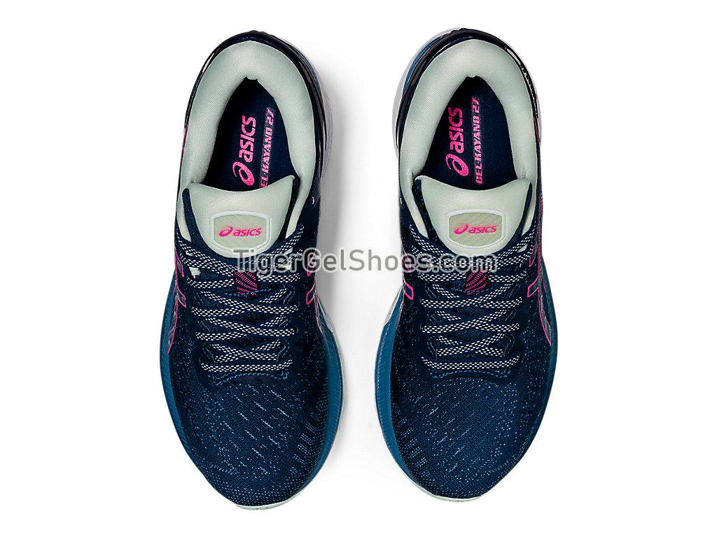 Asics GEL-KAYANO 27 Mako Blue/Hot Pink 1012A649-400 Womens Running Shoes
