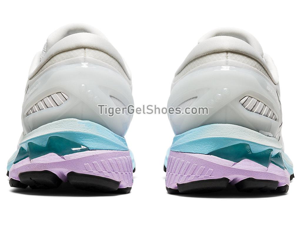 Asics GEL-KAYANO 27 White/Pure Silver 1012A649-100 Womens Running Shoes