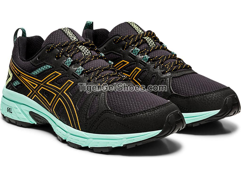 Asics GEL-VENTURE 7 Black/Orange Pop 1012A476-003 Womens Running Shoes