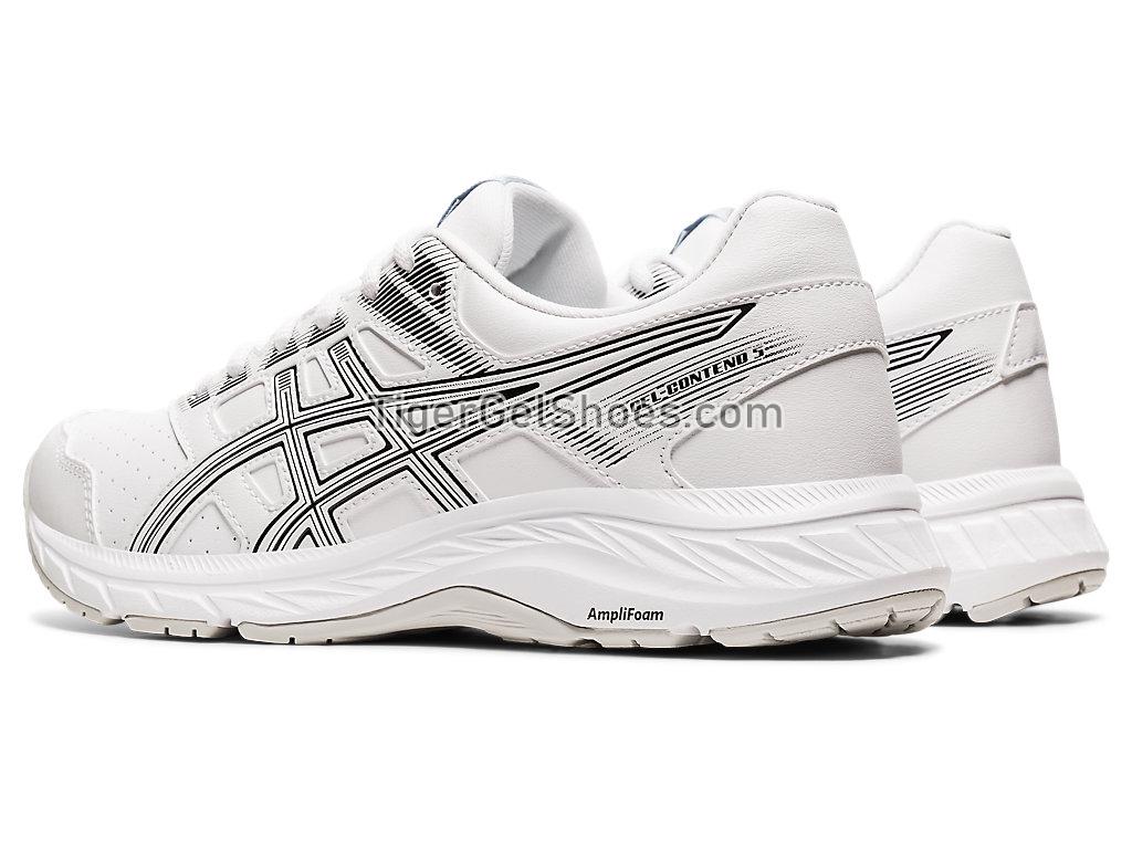 Asics GEL-CONTEND 5 White 1132A062-101 Womens Running Shoes