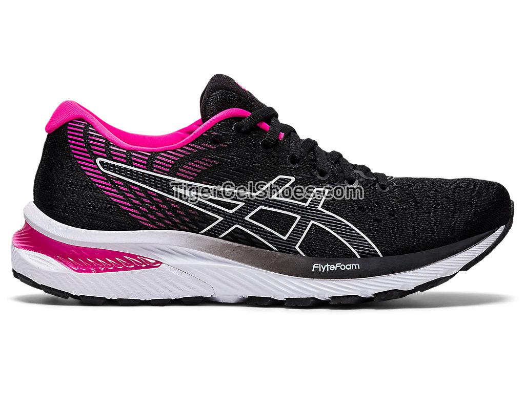 Asics GEL-CUMULUS 22 Black/Pink Glo 1012A741-001 Womens Running Shoes