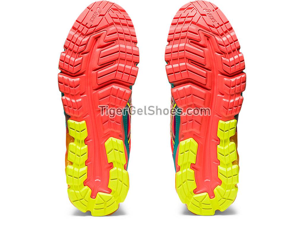 Asics GEL-KAYANO V KZN Flash Coral/Safety Yellow 1022A377-700 GEL Womens Shoes
