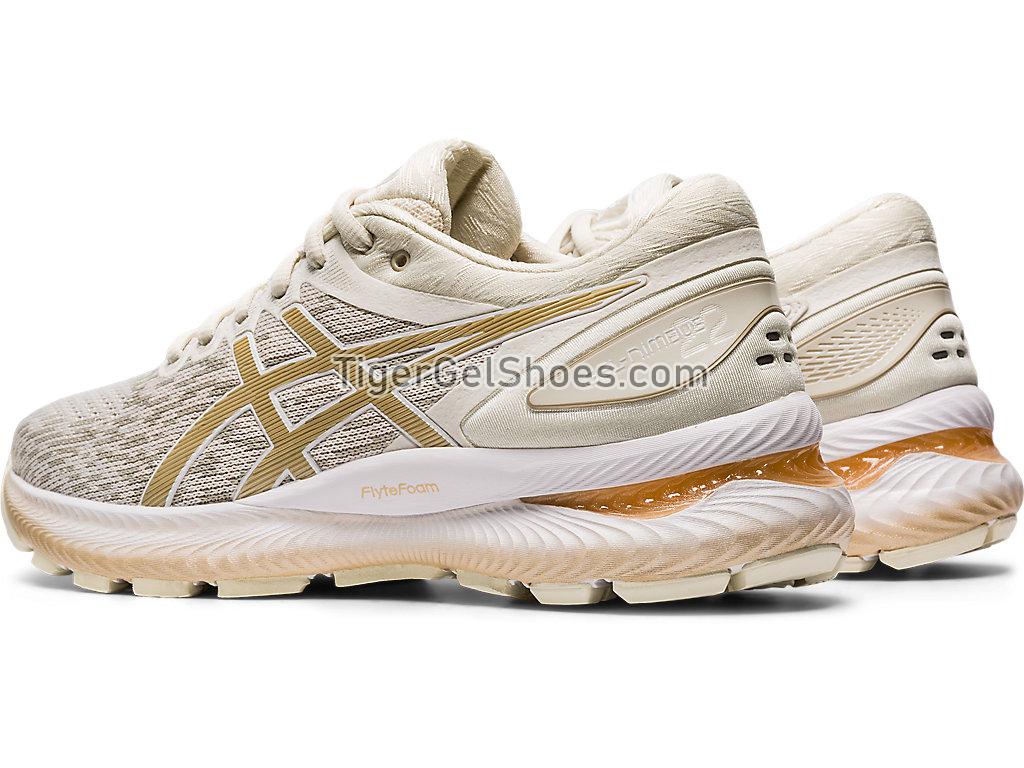 Asics GEL-Nimbus 22 Knit Birch/Champagne 1012A678-201 Womens Running Shoes