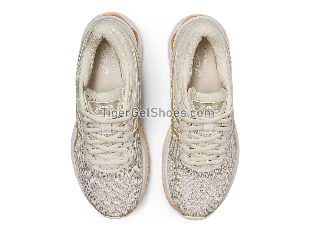 Asics GEL-Nimbus 22 Knit Birch/Champagne 1012A678-201 Womens Running Shoes