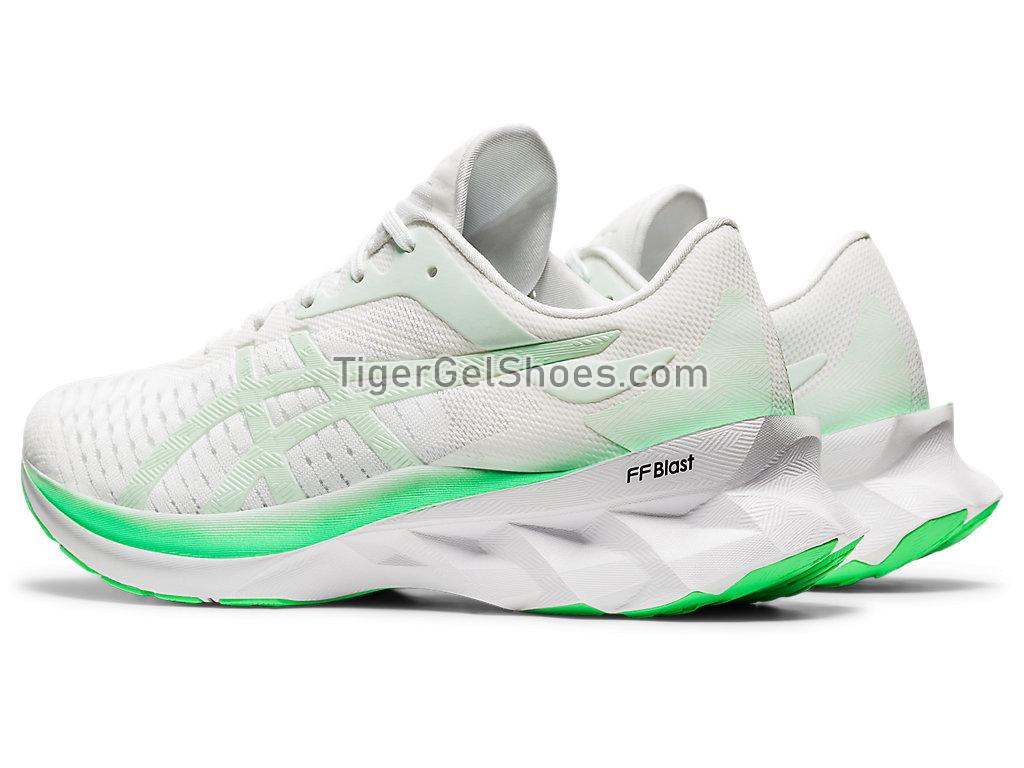 Asics NOVABLAST White/Mint Tint 1012A661-100 Womens Running Shoes