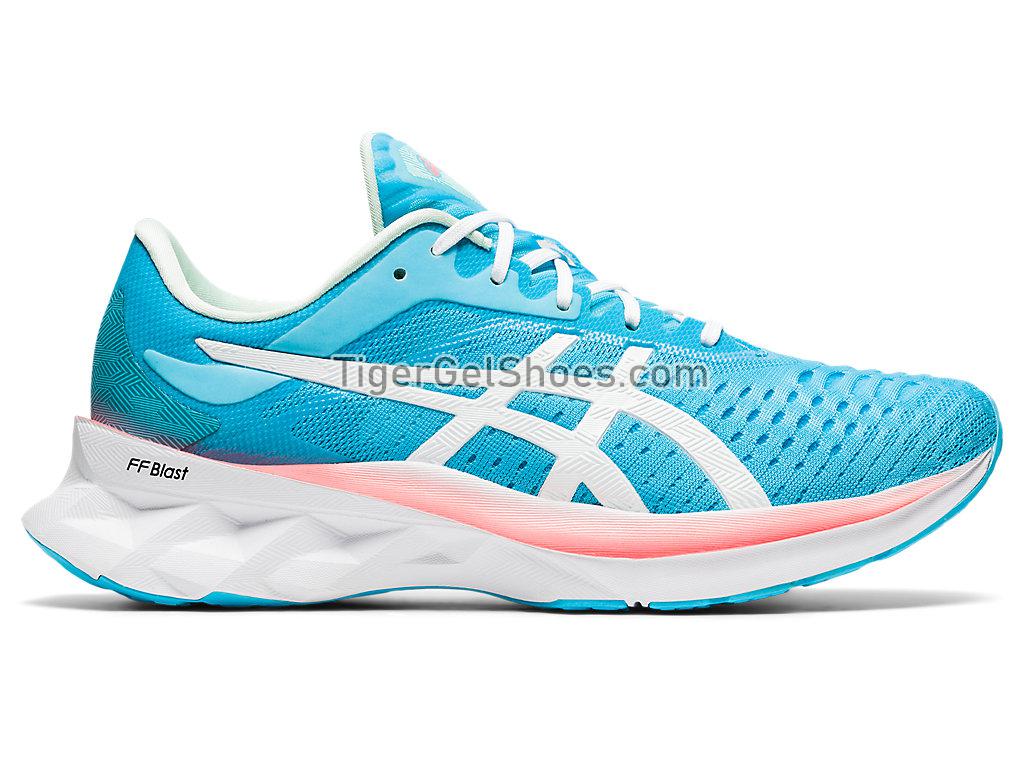 Asics NOVABLAST Aquarium/White 1012A584-400 Womens Running Shoes