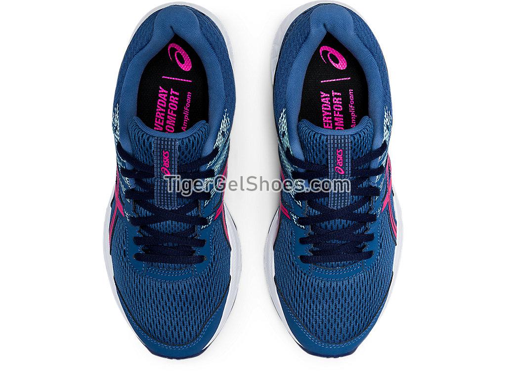 Asics GEL-CONTEND 6 Grand Shark/Pink Glo 1012A570-400 Womens Running Shoes