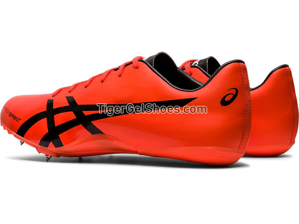 Asics Hyper Sprint 7 Sunrise Red/Black 1091A015-701 Mens Track and Field Shoes