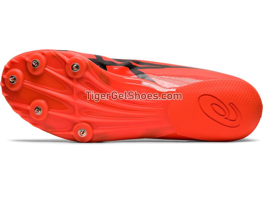 Asics Hyper Sprint 7 Sunrise Red/Black 1091A015-701 Mens Track and Field Shoes