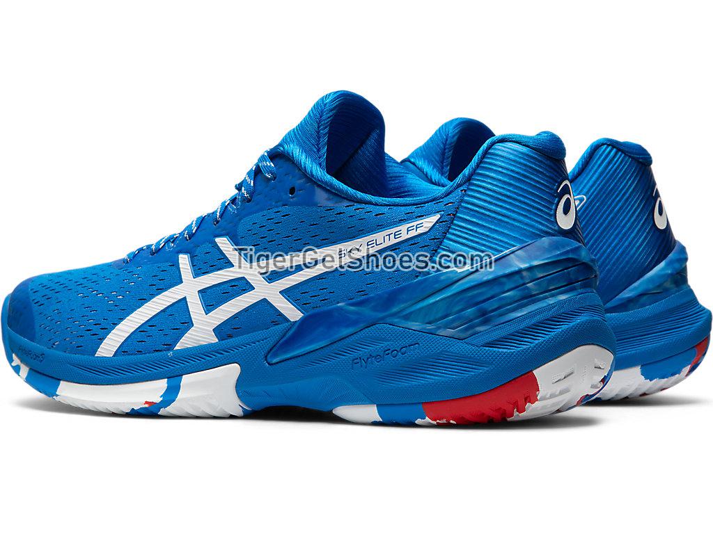 Asics Sky Elite FF L.E. Retro Tokyo Electric Blue/White 1052A032-400 Womens Volleyball Shoes