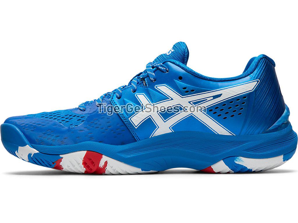Asics Sky Elite FF L.E. Retro Tokyo Electric Blue/White 1052A032-400 Womens Volleyball Shoes