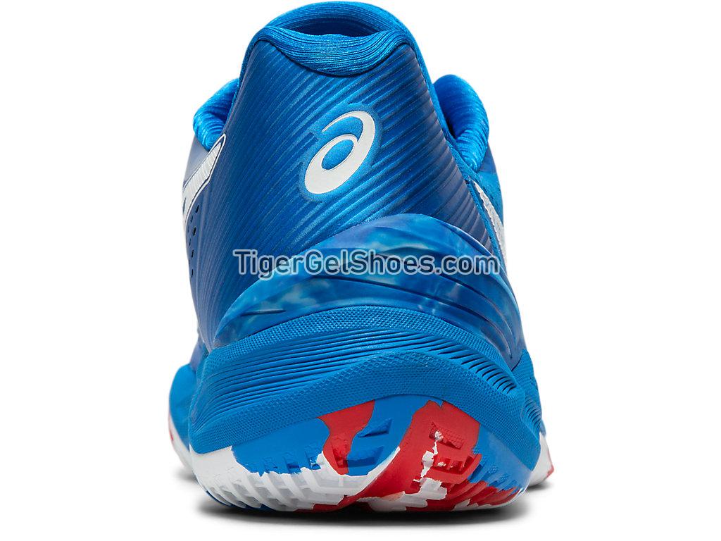 Asics Sky Elite FF L.E. Retro Tokyo Electric Blue/White 1052A032-400 Womens Volleyball Shoes