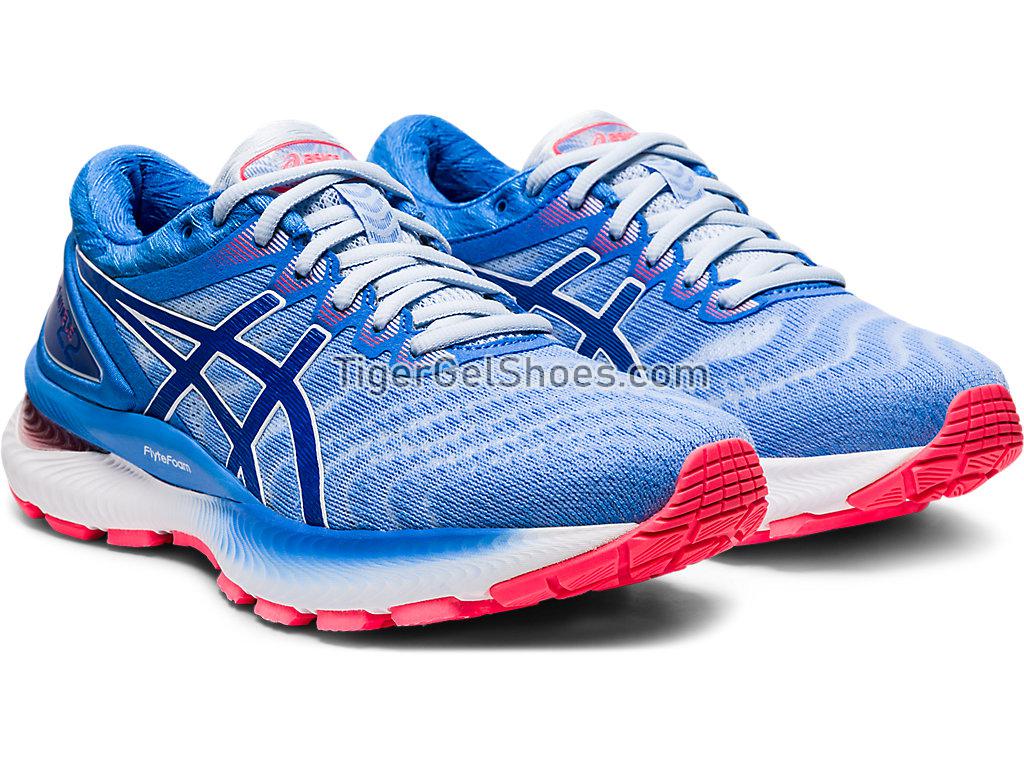 Asics GEL-Nimbus 22 Soft Sky/Tuna Blue 1012A587-400 Womens Running Shoes