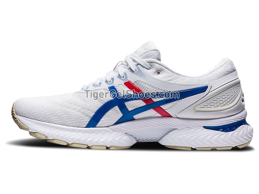 Asics GEL-Nimbus 22 Retro Tokyo White/Electric Blue 1012A665-100 Womens Running Shoes