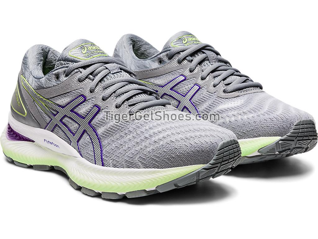 Asics GEL-Nimbus 22 White/Pure Silver 1012A587-102 Womens Running Shoes
