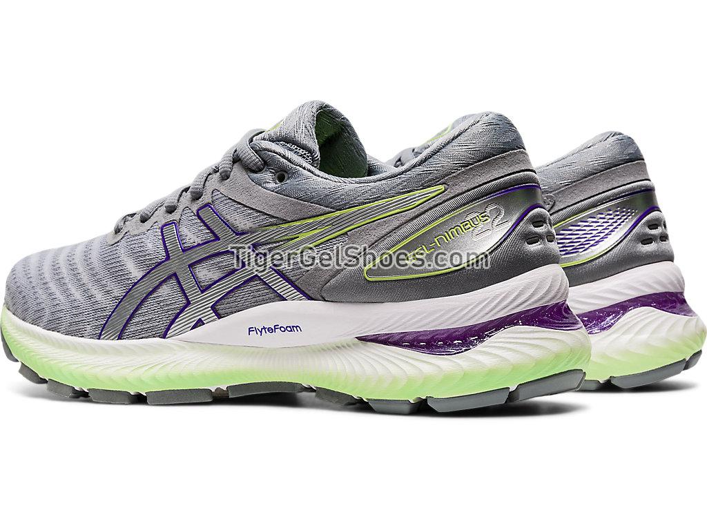 Asics GEL-Nimbus 22 White/Pure Silver 1012A587-102 Womens Running Shoes