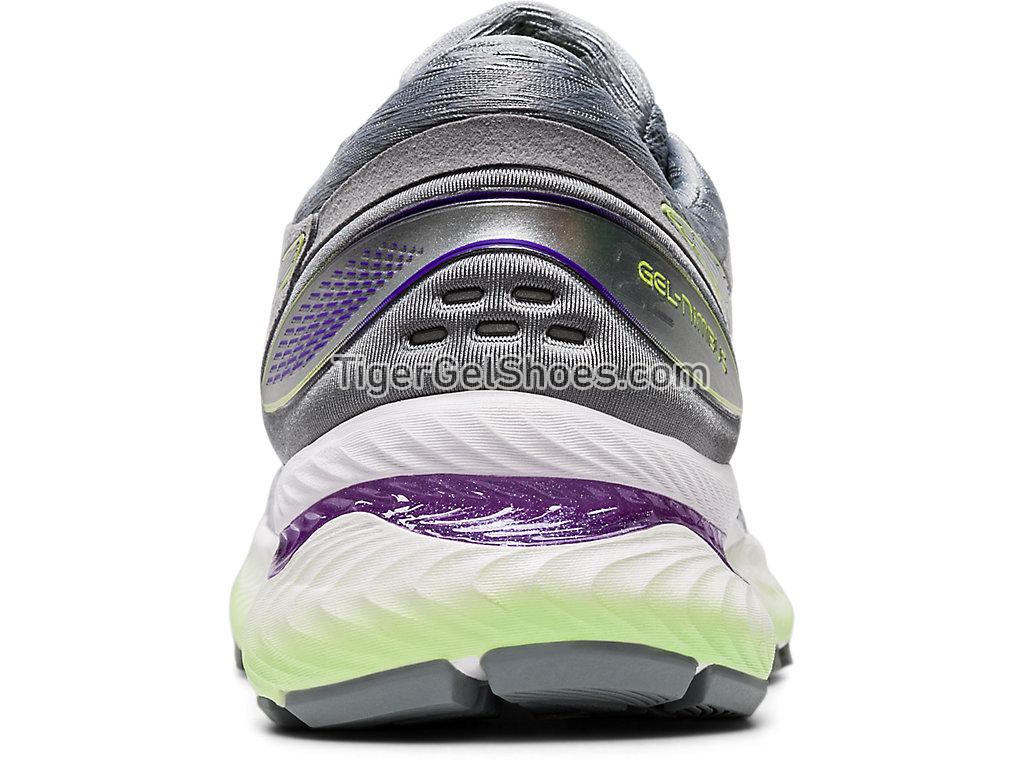 Asics GEL-Nimbus 22 White/Pure Silver 1012A587-102 Womens Running Shoes