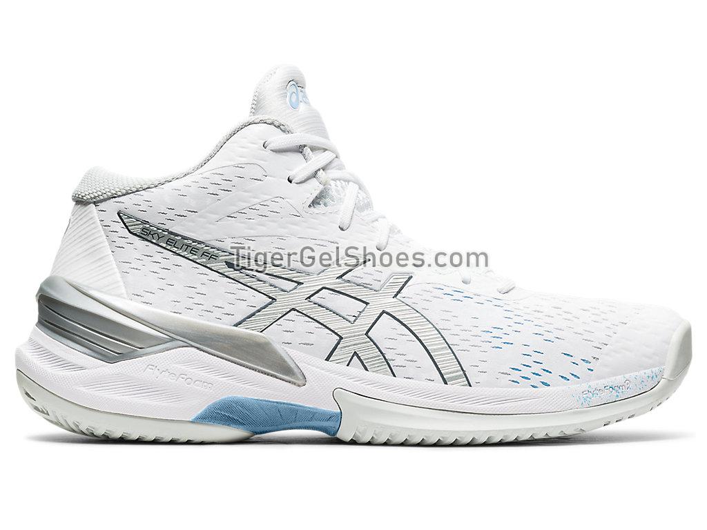Asics SKY ELITE FF MT White/Pure Silver 1052A023-102 Womens Volleyball Shoes