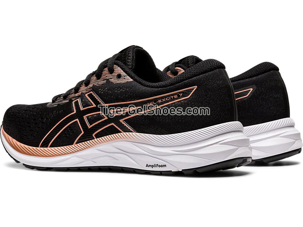 Asics GEL-Excite 7 Black/Rose Gold 1012A562-001 Womens Running Shoes