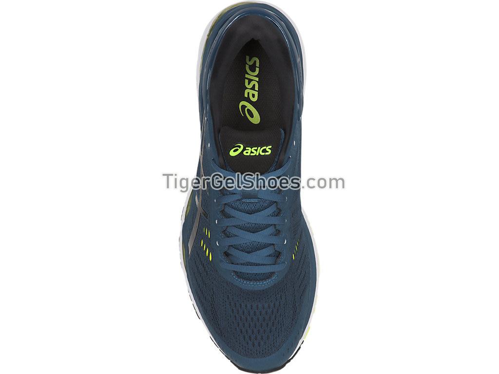 Asics GEL-Kayano 24 Ink Blue/Black/Safety Yellow T749N-4590 Mens Running Shoes